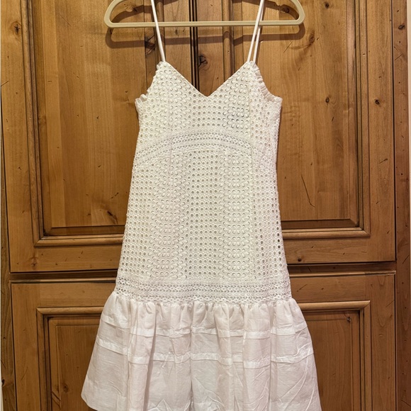 J. Crew Cream Sundress Sleeveless Spaghetti Strap Casual